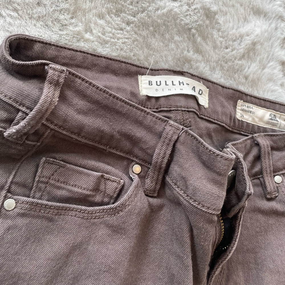 Brown denim pants